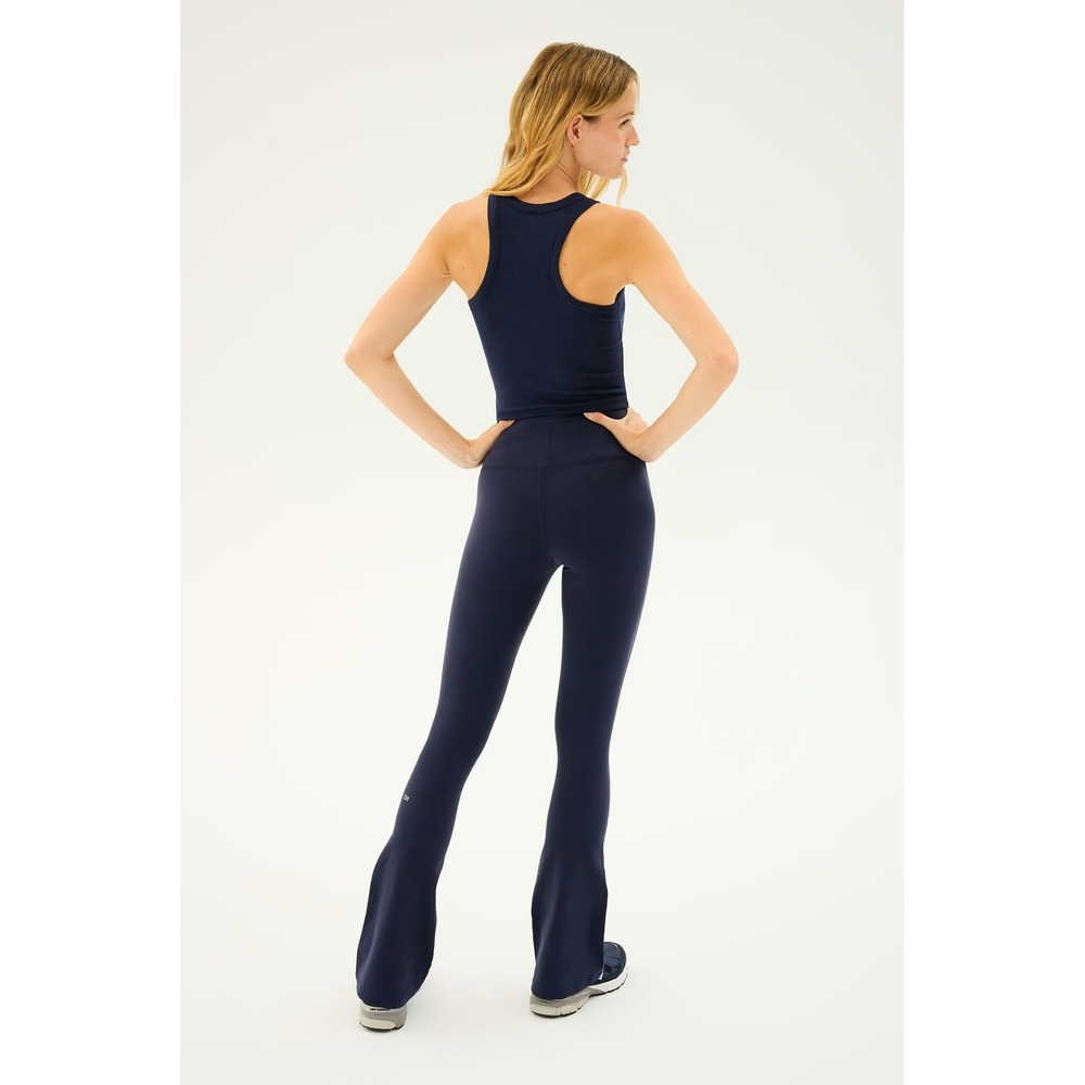Splits59 NWT Raquel High Waist Flare Leggings S 32" Indigo Athleisure $118
